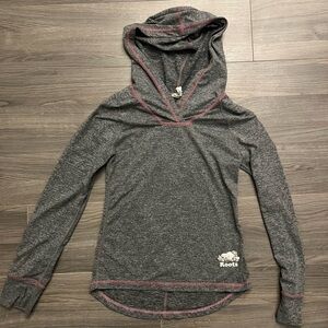 Roots Women's Gray Hoodie Top